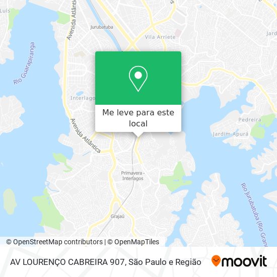 AV LOURENÇO CABREIRA 907 mapa