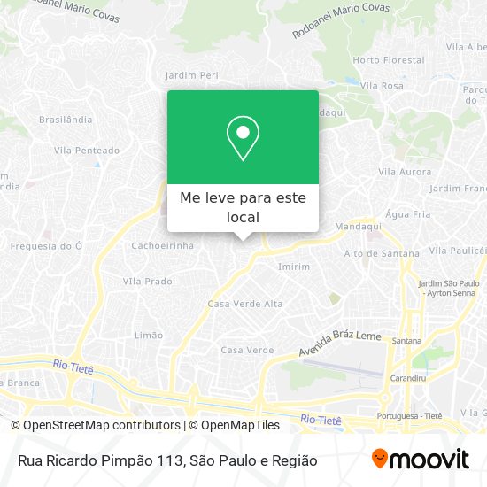 Rua Ricardo Pimpão  113 mapa