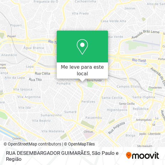 RUA DESEMBARGADOR GUIMARÃES mapa