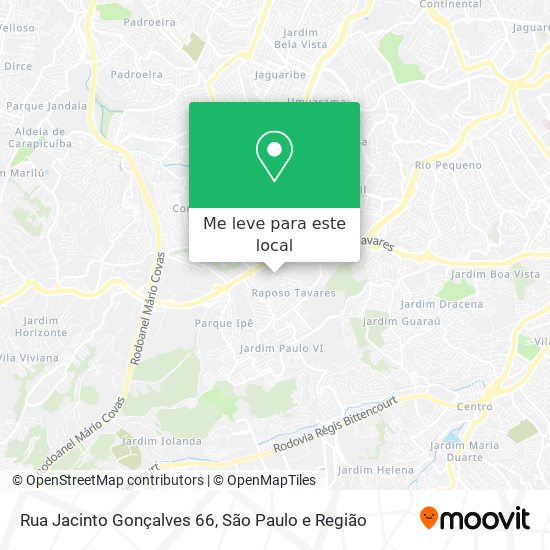 Rua Jacinto Gonçalves 66 mapa