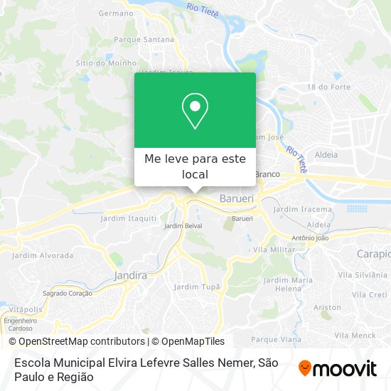 Escola Municipal Elvira Lefevre Salles Nemer mapa