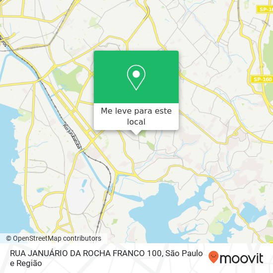 RUA JANUÁRIO DA ROCHA FRANCO  100 mapa
