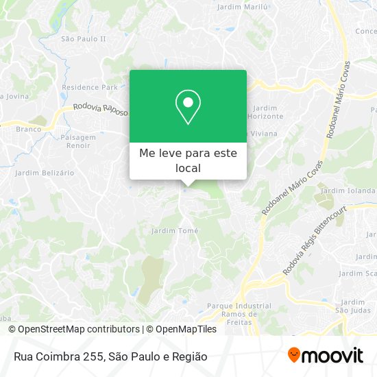 Rua Coimbra 255 mapa