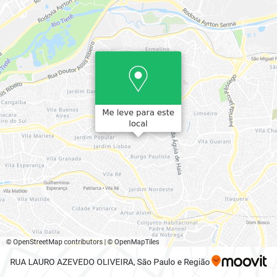 RUA LAURO AZEVEDO OLIVEIRA mapa