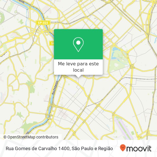 Rua Gomes de Carvalho 1400 mapa