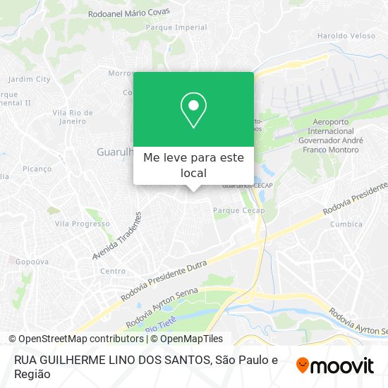 RUA GUILHERME LINO DOS SANTOS mapa