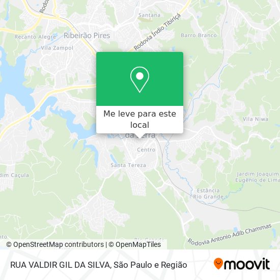 RUA VALDIR GIL DA SILVA mapa