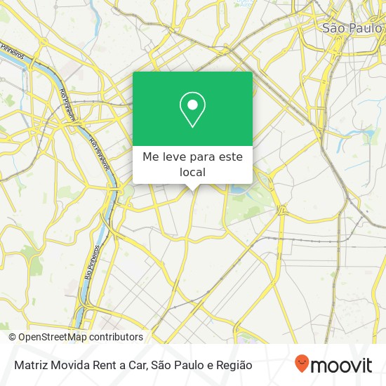 Matriz Movida Rent a Car mapa