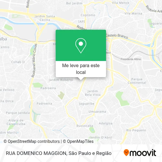 RUA DOMENICO MAGGION mapa