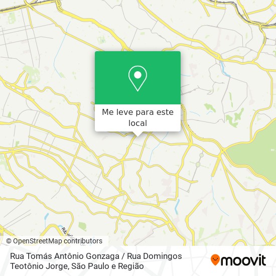 Rua Tomás Antônio Gonzaga / Rua Domingos Teotônio Jorge mapa