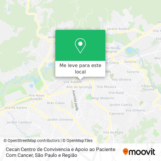 Cecan Centro de Convivencia e Apoio ao Paciente Com Cancer mapa