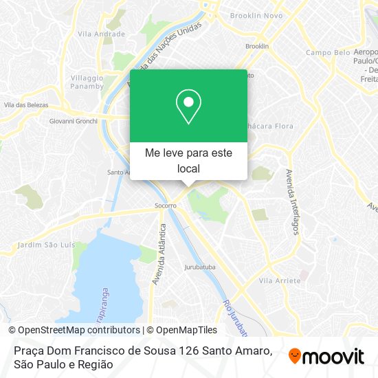 Praça Dom Francisco de Sousa  126 Santo Amaro mapa