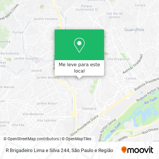 R Brigadeiro Lima e Silva 244 mapa
