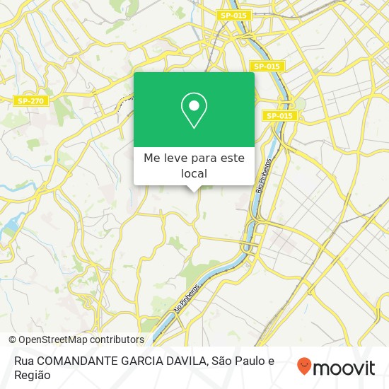 Rua COMANDANTE GARCIA DAVILA mapa