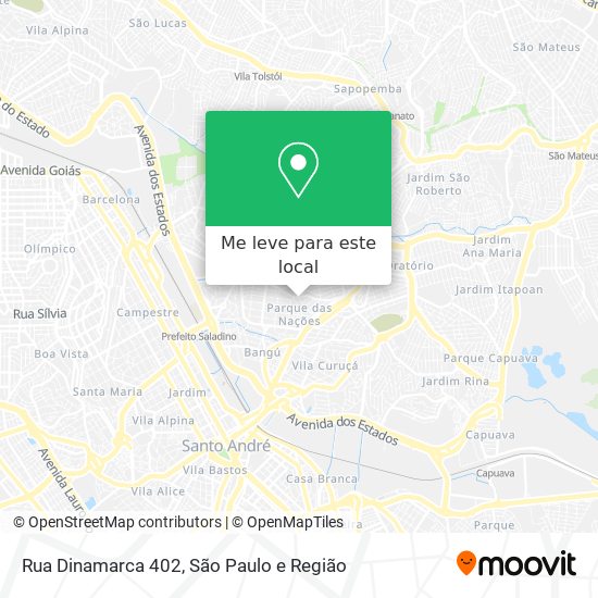 Rua Dinamarca 402 mapa