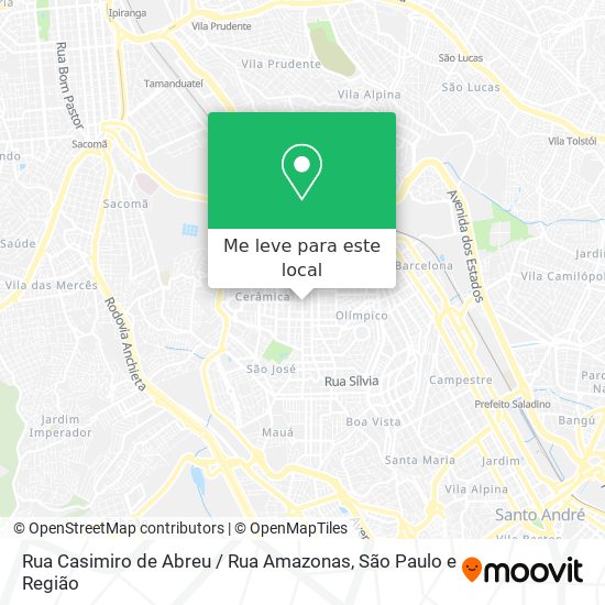 Rua Casimiro de Abreu / Rua Amazonas mapa