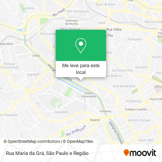 Rua Maria da Grá mapa