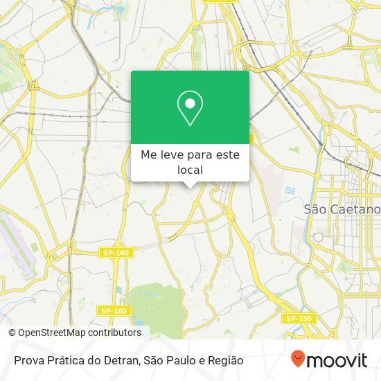 Prova Prática do Detran mapa