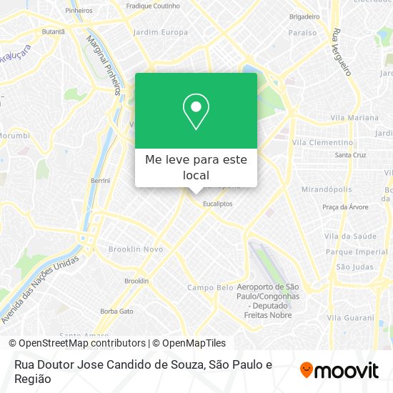 Rua Doutor Jose Candido de Souza mapa