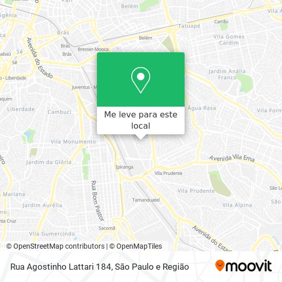 Rua Agostinho Lattari 184 mapa