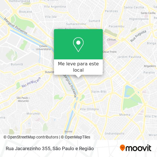 Rua Jacarezinho 355 mapa