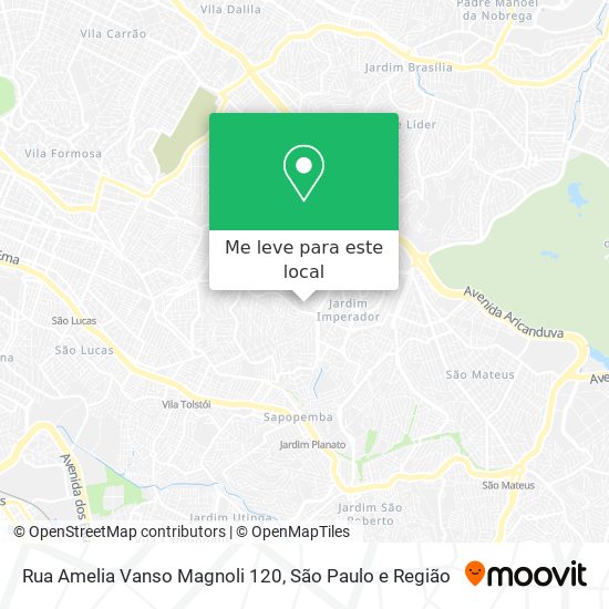 Rua Amelia Vanso Magnoli  120 mapa