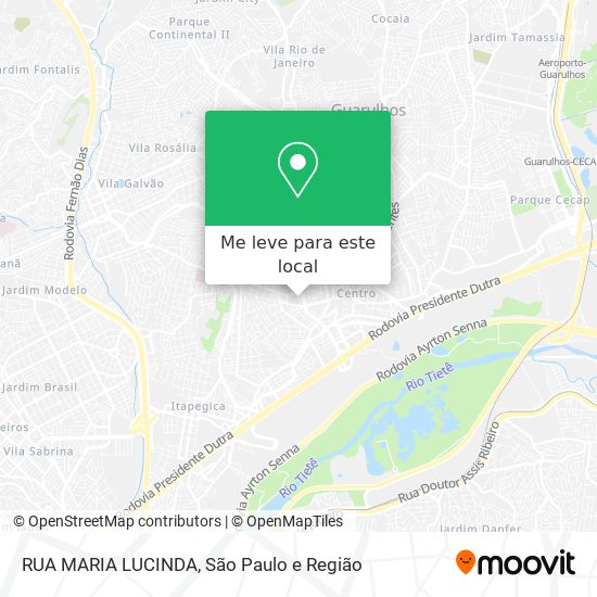 RUA MARIA LUCINDA mapa