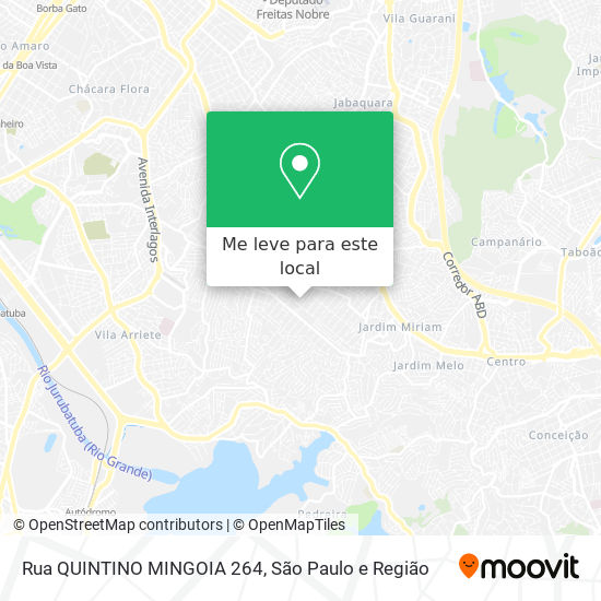 Rua QUINTINO MINGOIA 264 mapa