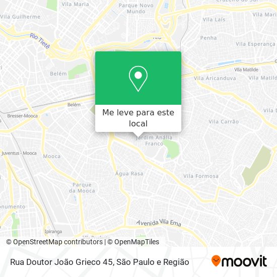 Rua Doutor João Grieco 45 mapa