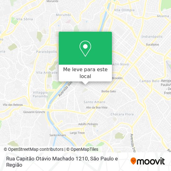 Rua Capitão Otávio Machado 1210 mapa