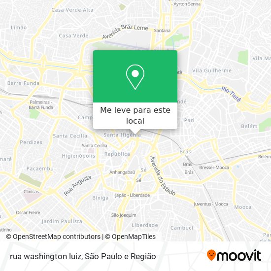 rua washington luiz mapa