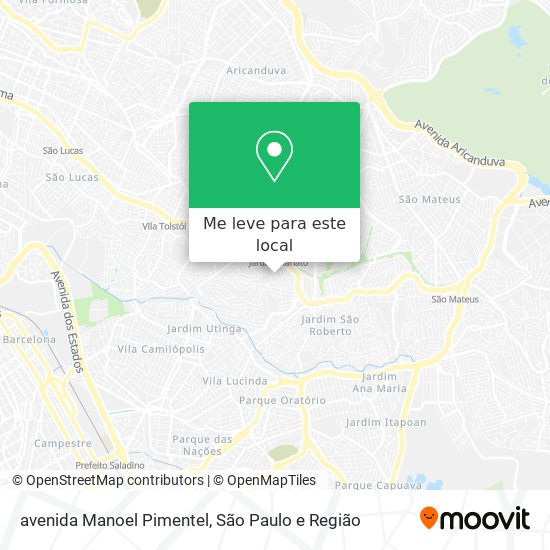 avenida Manoel Pimentel mapa