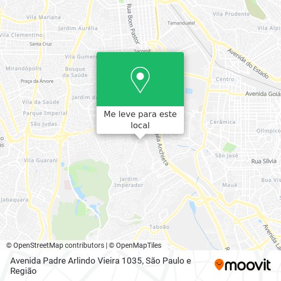Avenida Padre Arlindo Vieira  1035 mapa