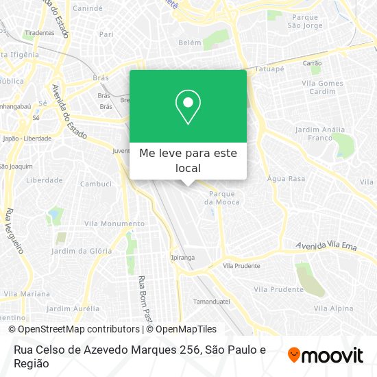 Rua Celso de Azevedo Marques 256 mapa