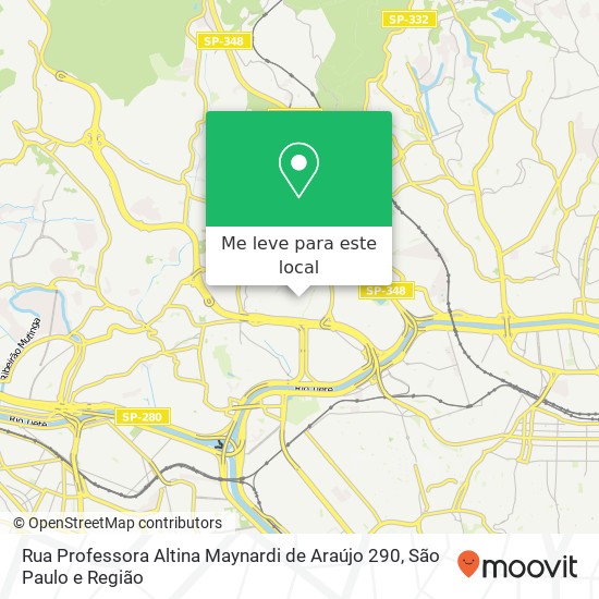 Rua Professora Altina Maynardi de Araújo 290 mapa