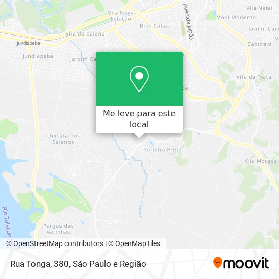 Rua Tonga, 380 mapa