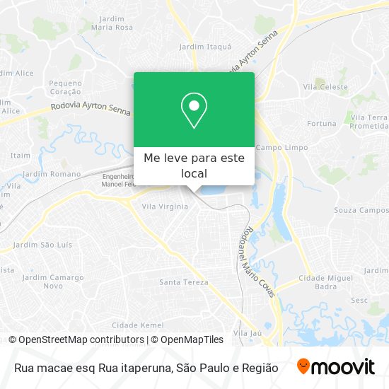 Rua macae esq Rua itaperuna mapa