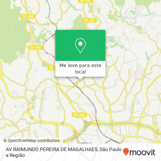 AV RAIMUNDO PEREIRA DE MAGALHAES mapa