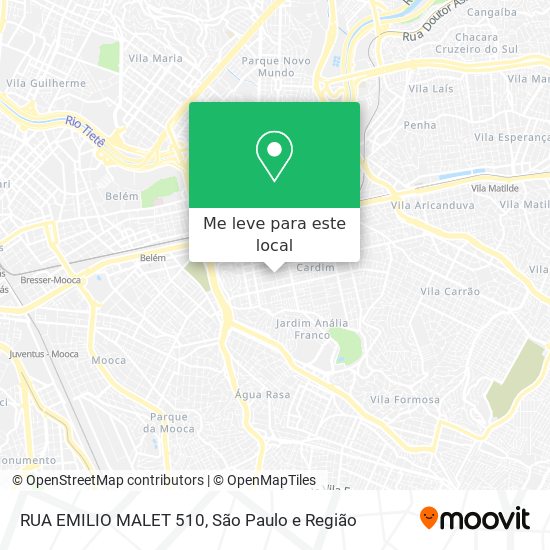 RUA EMILIO MALET  510 mapa