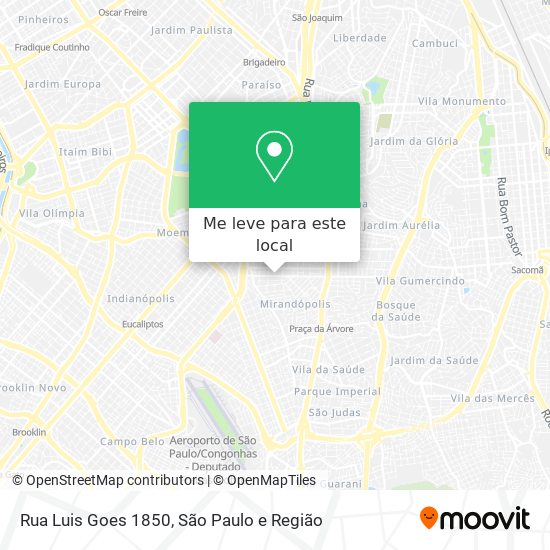 Rua Luis Goes  1850 mapa