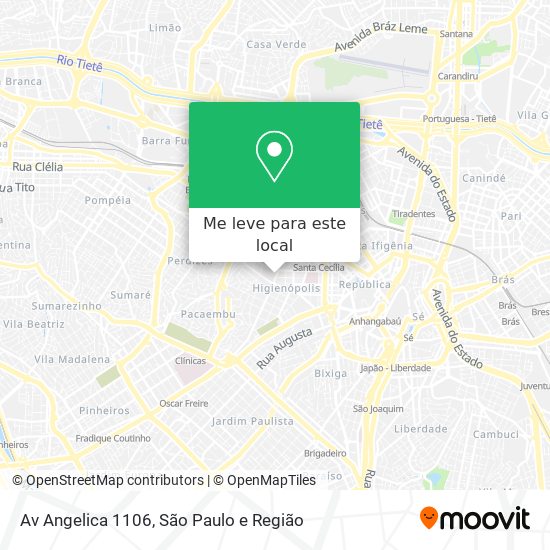Av  Angelica 1106 mapa