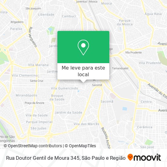 Rua Doutor Gentil de Moura 345 mapa