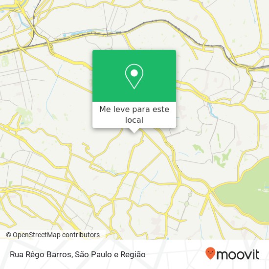 Rua Rêgo Barros mapa