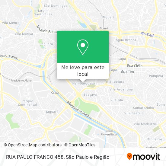 RUA PAULO FRANCO 458 mapa