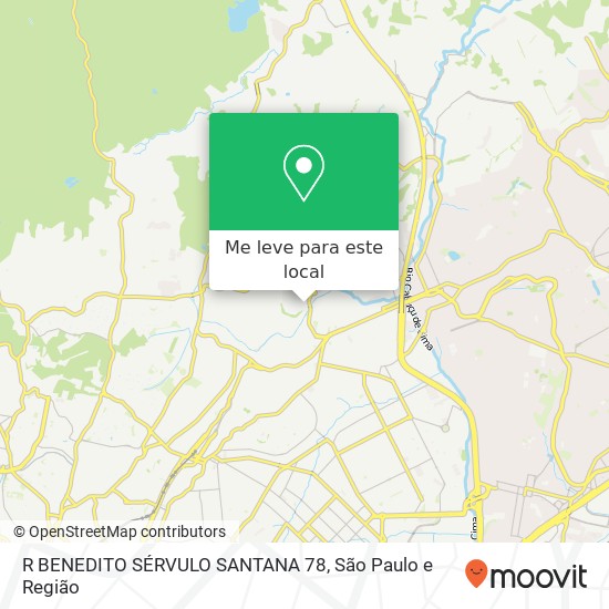 R BENEDITO SÉRVULO SANTANA 78 mapa