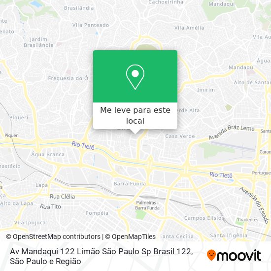 Av  Mandaqui  122   Limão  São Paulo   Sp  Brasil 122 mapa