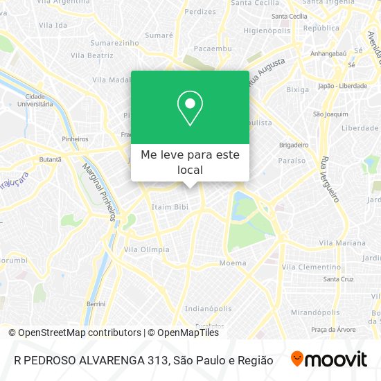 R PEDROSO ALVARENGA 313 mapa
