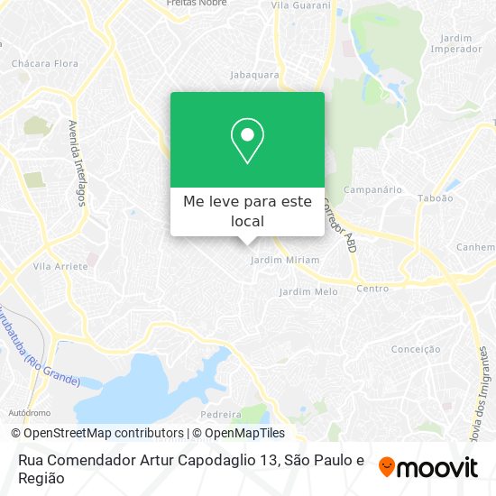 Rua Comendador Artur Capodaglio 13 mapa