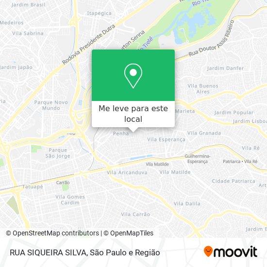 RUA SIQUEIRA SILVA mapa