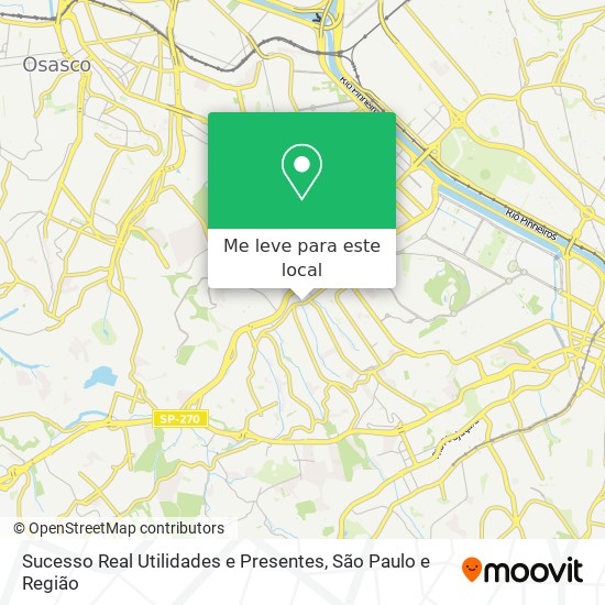 Sucesso Real Utilidades e Presentes mapa